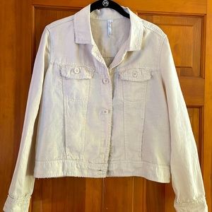 Lulu B off white linen jacket